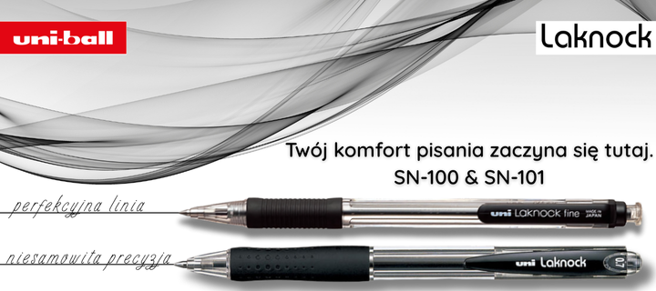 Długopisy UNI SN-100 i SN-101