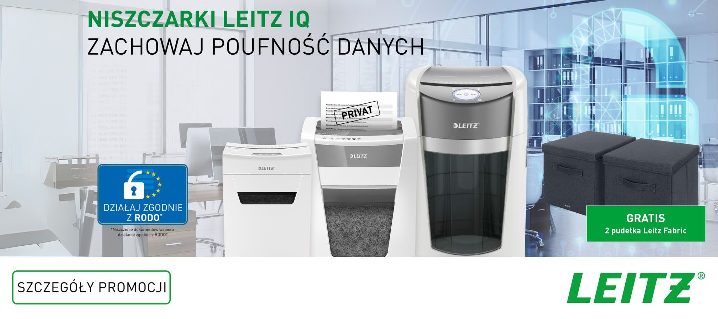 Promocja Niszczarki Leitz Manualne