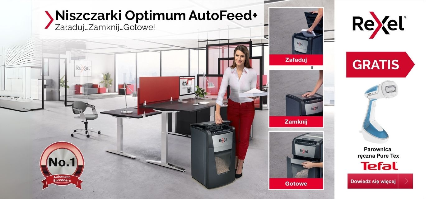 promocja Niszczarki Rexel Automatyczne