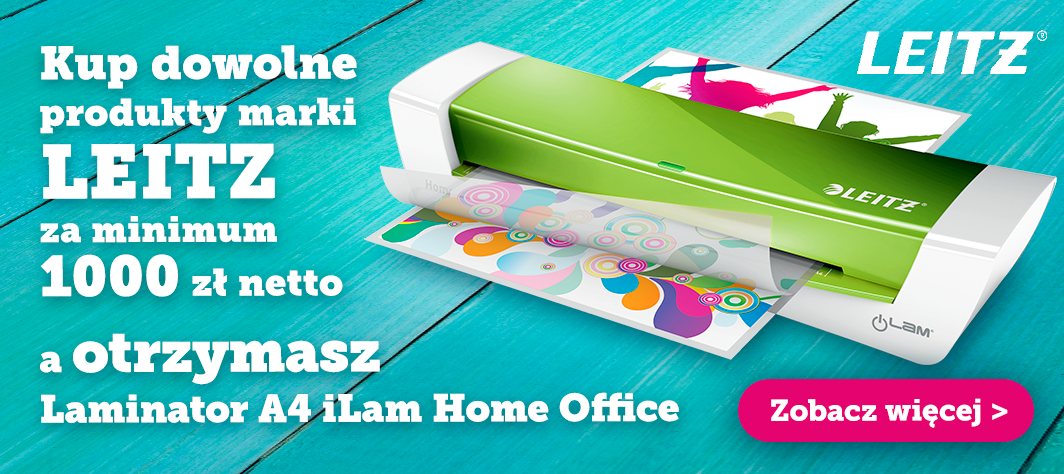 Promocja Leitz 1000 - Zyskaj laminator za darmo