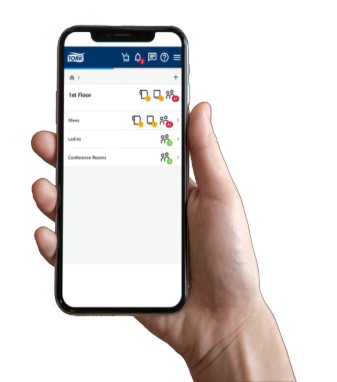 Aplikacja mobilna Tork Vision na smartfonie