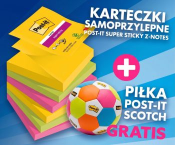 Do karteczek postit piłka leitz gratis