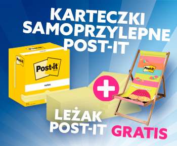 Karteczki samoprzylepne Post-it - Leżak Post-IT gratis