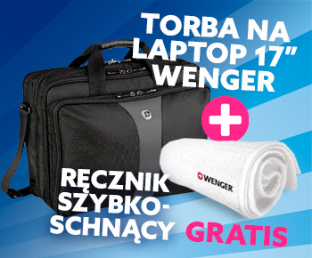 Torba na laptopa Wenger Legacy - ręcznik szybkoschnący Wenger gratis