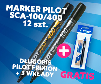 Pilot SCA - długopis i wkłady gratis