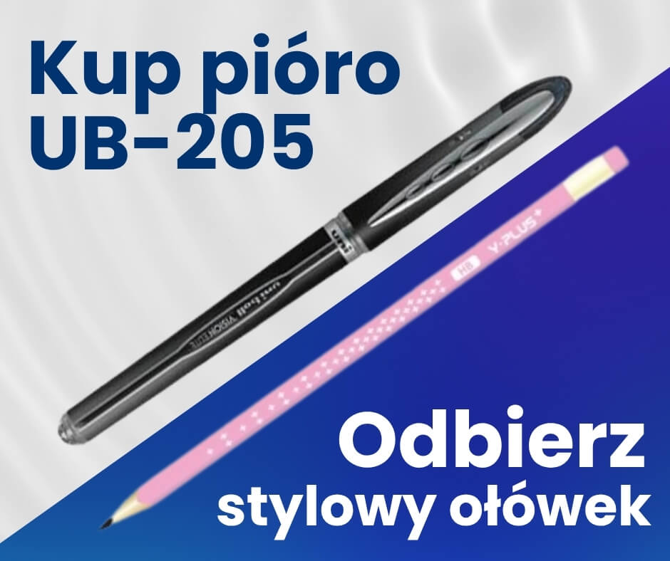 UB-205 ołówek z gumką gratis