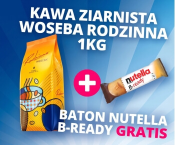 Kawa Woseba rodzinna - baton Nutella B-Ready gratis