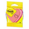 2007H Karteczki samoprzylepne (kostka) serce (225 kart.) Post-it 3M - mix kolorów