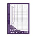 Lista obecności A4 offset 40 k, MIP 506-1
