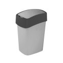 Kosz biurowy Flip Bin 45L CURVER czarno-szary