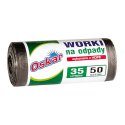 Worki na śmieci cienkie 35L/50szt 