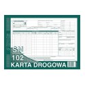 Karta drogowa samochód ciężarowy numerowana A4 offset 80 k, SM/102 MIP 801-1N