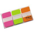 686 - Zakładki indeksujące silne 25 x 38 mm (3 kol. x 22 kart.) Post-it 3M  PGO neon