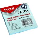 Karteczki samoprzylepne pastelowe 76 x 76 mm (100 kart.) Office Products  (bloczek)  niebieski