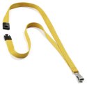 8127 Taśma tekstylna SOFT COLOUR typu "smycz" z metalowym zaczepem Durable żółty 8127135