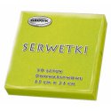 Serwetki dwuwarstwowe 33 x 33 cm (op. 50 szt.) Grosik zielone lemonka