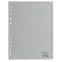-- 6524 Przekładki PP A4 szare nadrukowane indeksy 1-15 Durable