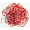 KF16075 Gumki recepturki Q-CONNECT, 100g, średnica 50mm, czerwone