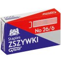 Zszywki 26/6 1000szt Grand