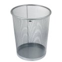 Kosz na papier TY-196 / GR-018 siatka met. 19L Grand srebrny