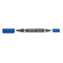 S348 Pisak dwustronny Lumocolor Duo wodoodporny,F 0,6mm , M 1,5 mm  Staedtler  348-3 niebieski