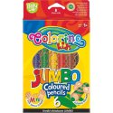 Kredki ołówkowe JUMBO 6 kolorów 33121 Colorino 