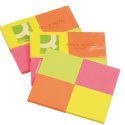 Bloczek samop. Q-CONNECT Brilliant, notes, 38x51mm, 4x50 kart., neonowe