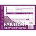 Faktura VAT A5 - dla podatników zwol. z podatku, oryginał + 1 kopia 80 k, MIP 203-3E