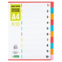 Przekładki kartonowe 1-10 9398 D.RECT 