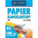 A3/100 ark Papier kancelaryjny w linie