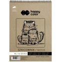 HA3809 Szkicownik A5/60 na spirali 90g Happy Color 1520-M60