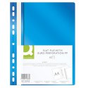 Skoroszyt Q-CONNECT, PP, A4, standard, 120/170mikr., wpinany, niebieski