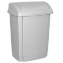 19012311-10 Kosz na śmieci z pokrywą OFFICE PRODUCTS, tworzywo, 25l, szary