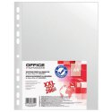 21141219-90 Koszulki na dokumenty OFFICE PRODUCT P A groszkow 40mikr 200szt. transparentny przezrocz