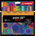 8824/1-20 Zestaw cienkopisów Point 88 w kartonowym etui (24 szt.) ARTY STABILO