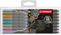 6808/8-11 Zestaw flamastrów metalicznych Pen 68 w plastikowym etui (8 szt.) STABILO