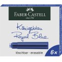 Naboje atramentowe krótkie (6 szt. ) kartonik Faber-Castell niebieskie 185506