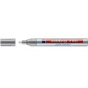 Marker lakierowy / olejowy połyskujący 750 z okrągłą końcówką 2-4mm Edding srebrny