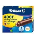 Naboje krótkie 301 Pelikan  brązowe