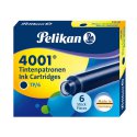 Naboje krótkie 301 Pelikan  czarno-niebieski