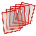 Ramka A4 x 10 pionowa panele prezentacyjne 11400 Djois Tarifold  czerwony