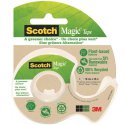 Taśma biurowa ekologiczna SCOTCH® Magic™ (9-1920D), matowa, z dyspenserem, 19mm, 20m