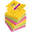 Karteczki samoprzylepne Post-it® Super Sticky Z-Notes, kolekcja CARNIVAL, 76x76mm, 6 x 90 karteczek