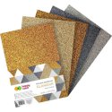 HA 7132 2030-GL Arkusze piankowe brokatowe A4, 5 ark GLAMOUR, Happy Color
