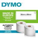 -- S0722400 Etykiety Dymo duże 89 x 36 mm 99012