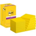 Karteczki samoprzylepne Post-it® Super Sticky klasyczne żółte 76 mm x 76 mm (12 x 90 kart.) 