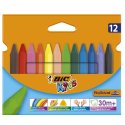 Kredki świecowe Plastidecor Triangle 12 kolorów BIC