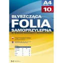 Folia samoprzylepna do drukarek laserowych i atramentowych przezroczysta błysk / 10 szt. / Argo 