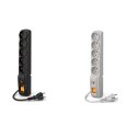 Listwa F5 przeciwpięciowa 5m czarna/szara Acar W0102/W0108