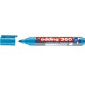 Marker do tablic suchościeralnych 360 okrągła końcówka 1,5 - 3 mm Edding   błękitny